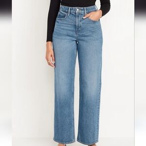 Old Navy Curvy Extra High-Waisted Sky-Hi Wide-Leg Jeans 16